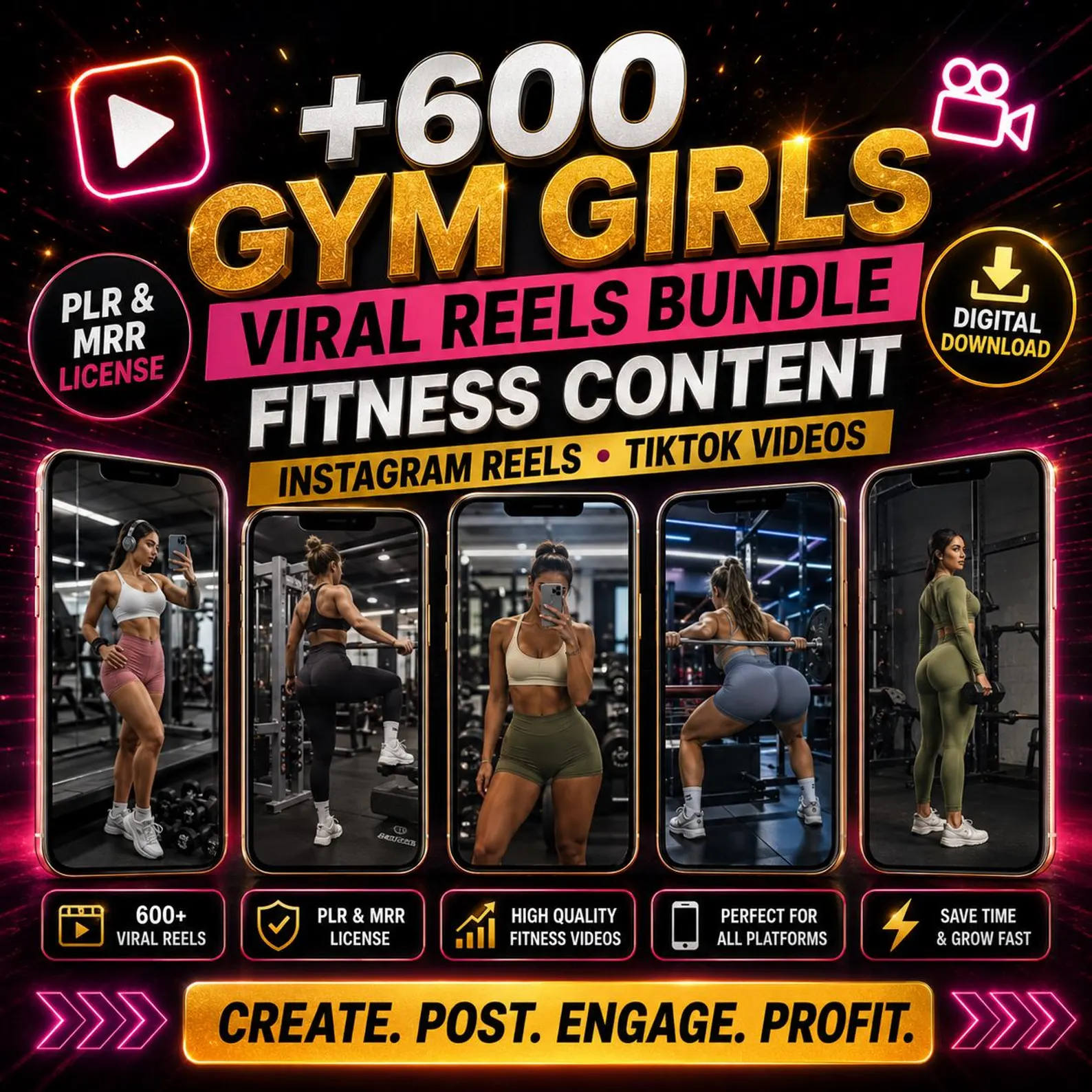 Fitness Reels Bundle | Premium Fitness Content Pack